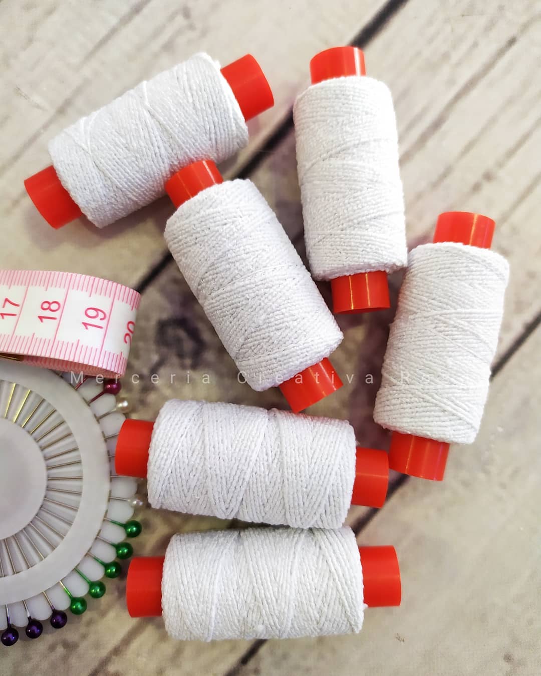 Hilo elastico Blanco x 25mts
