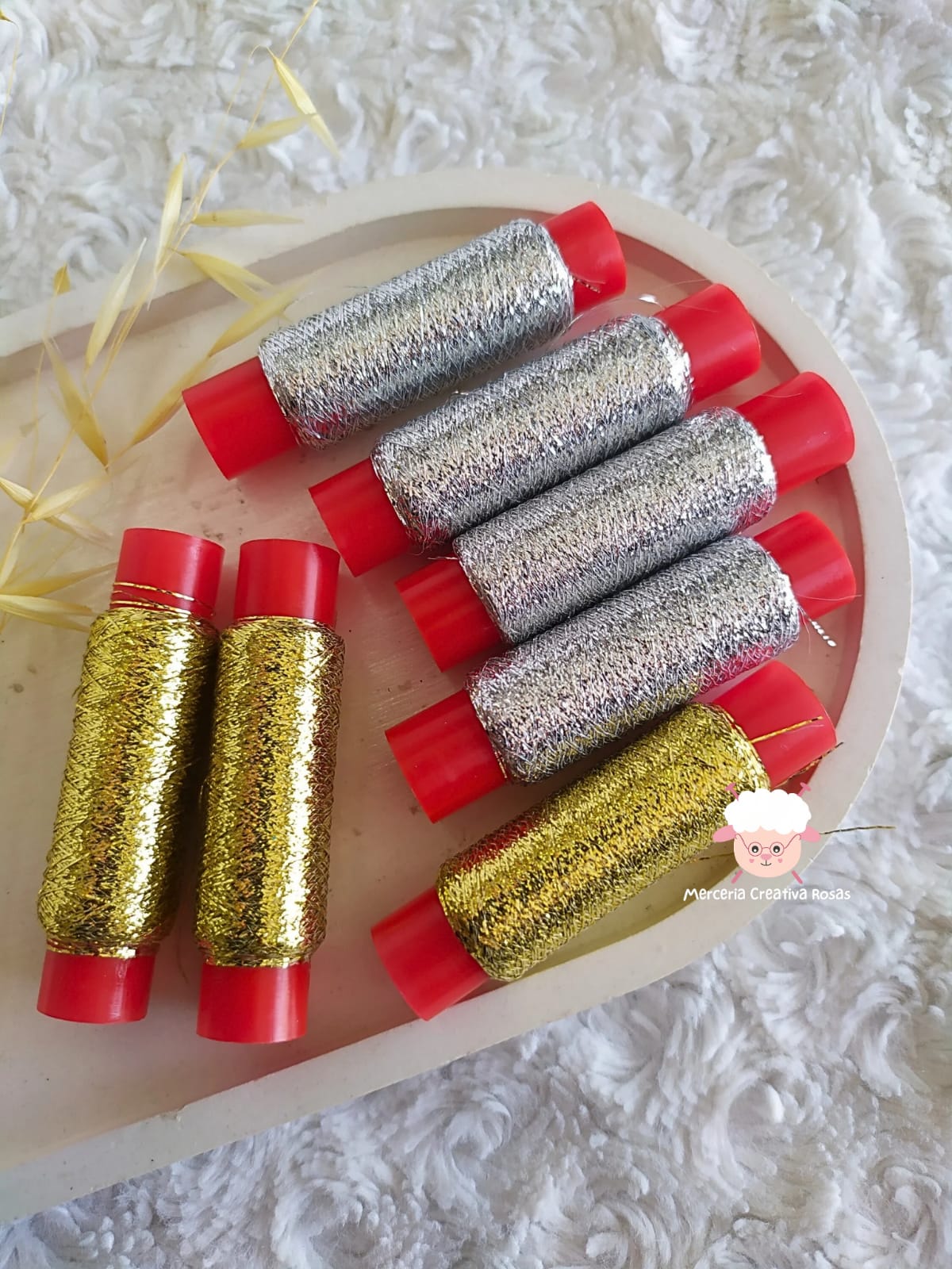 Bobina de hilo de Lurex DOR/PLAT