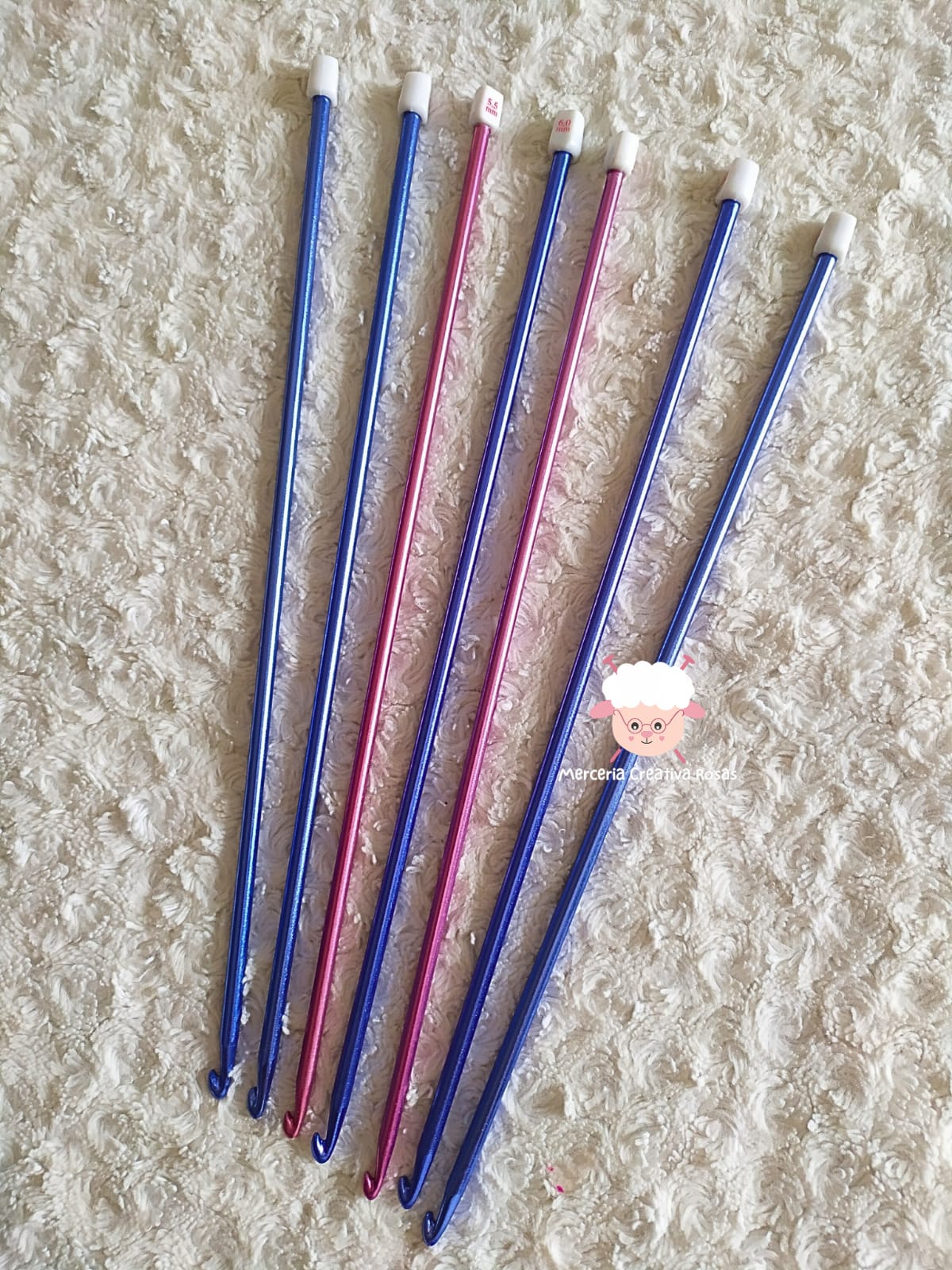 Aguja tunecina metal N 5,5