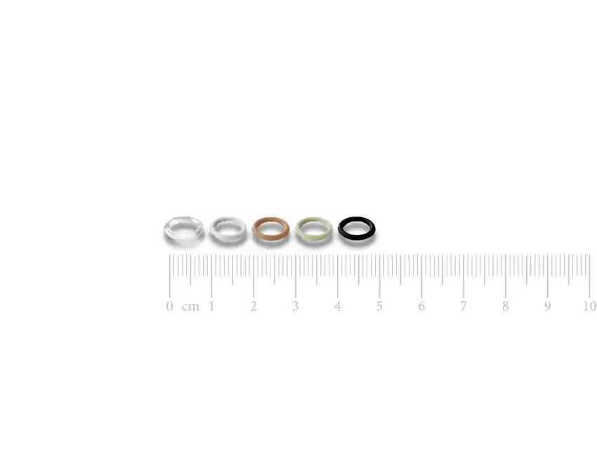 Argolla de plastico para lenceria 6 mm