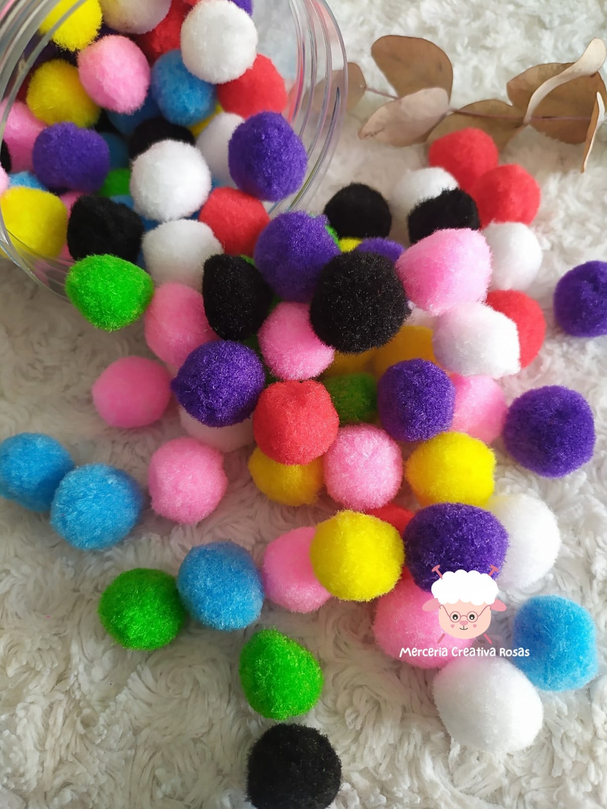 Pompones 2,5 CM GRANDES
