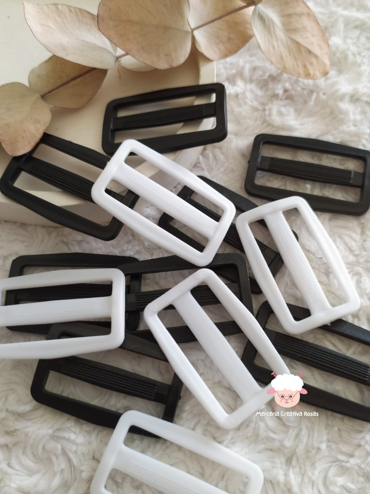 Pasador doble plastico para mochila 40 mm