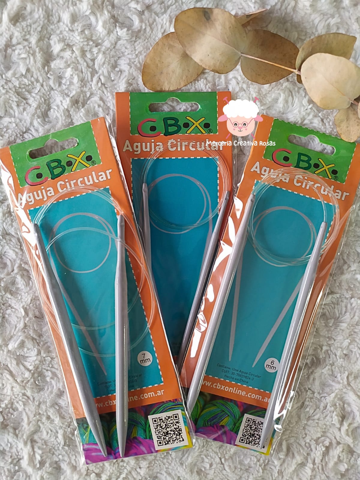 Aguja circular metal N6