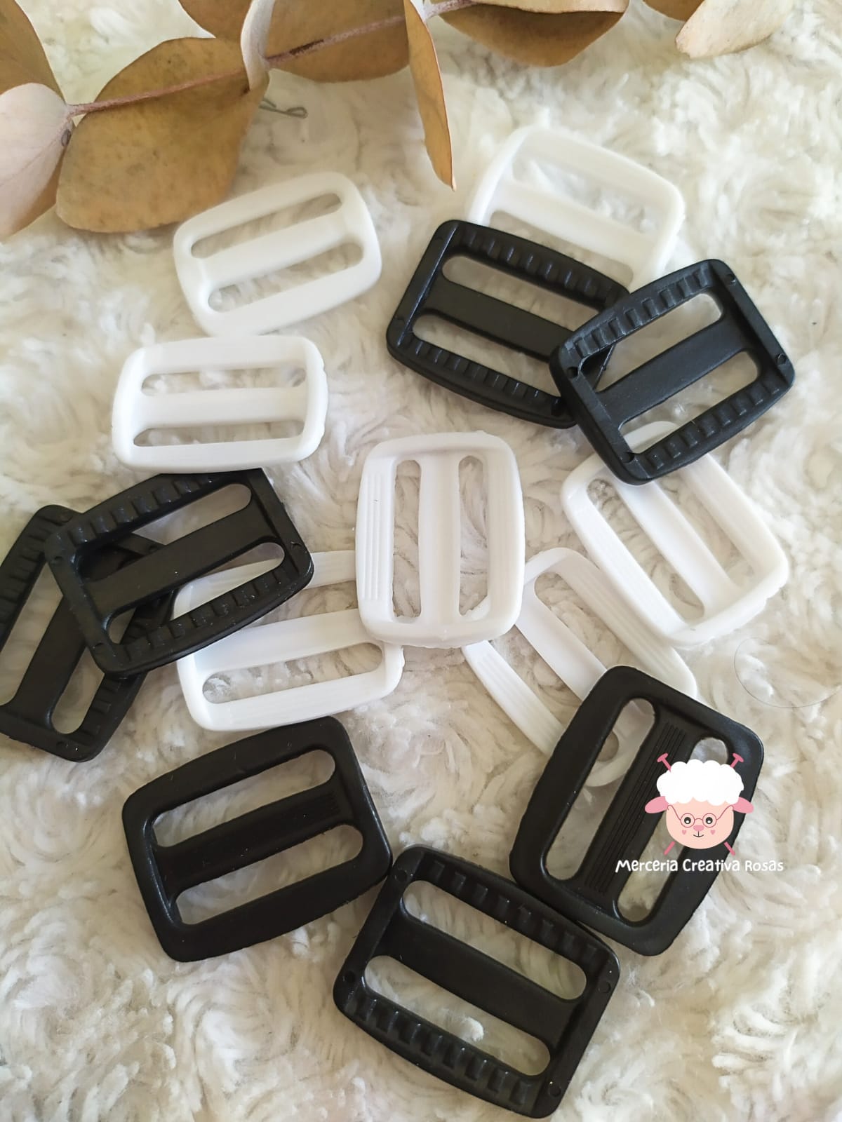 Pasador plastico doble 25 mm p/MOCHILA