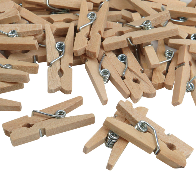 Broche madera chico NATURAL