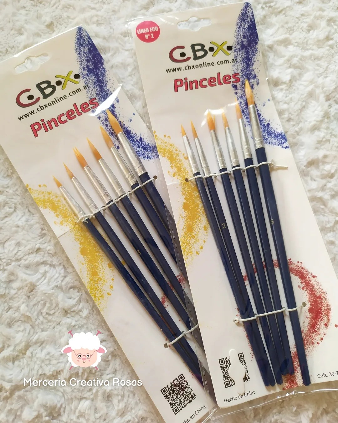 Set pinceles redondos CBX del 1 al 6