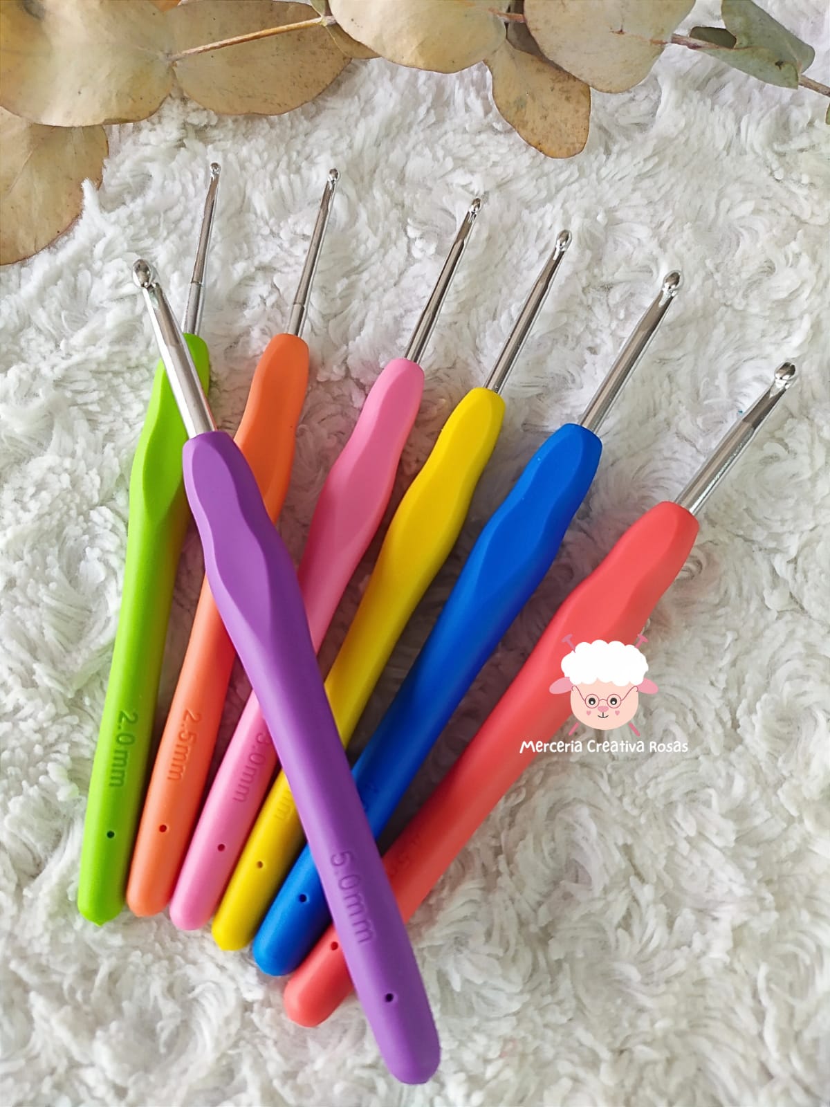 Aguja crochet silicona N2