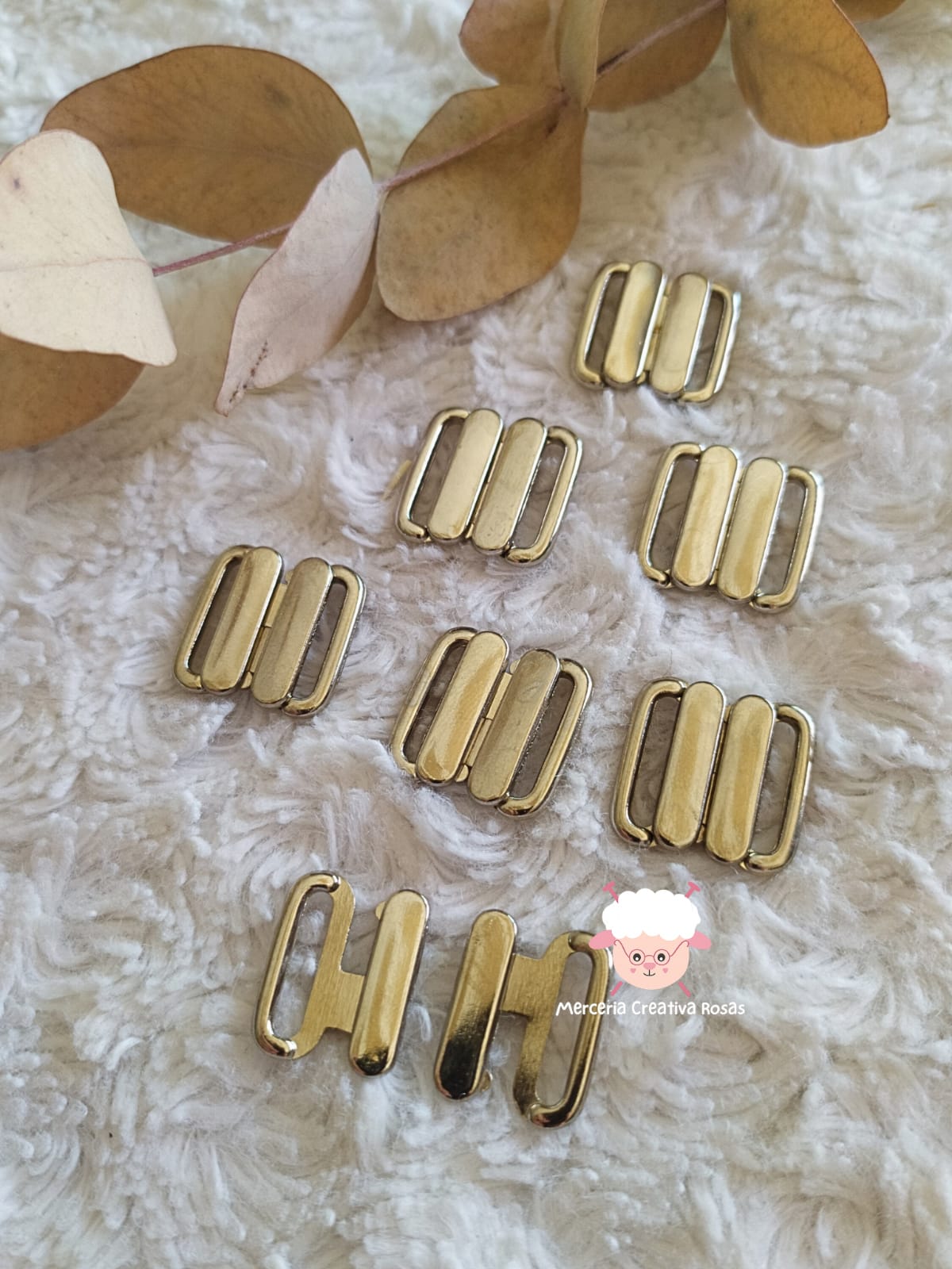 Broche malla metal