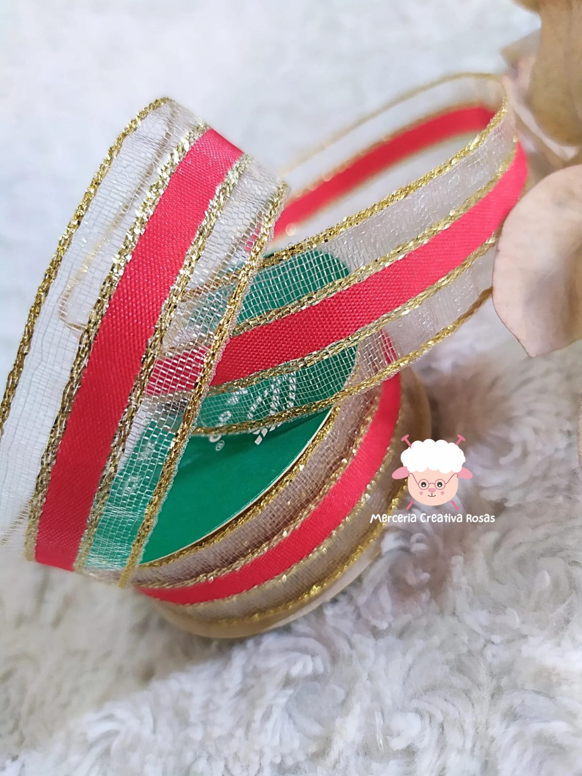 Cinta navidad victorian 20 mm