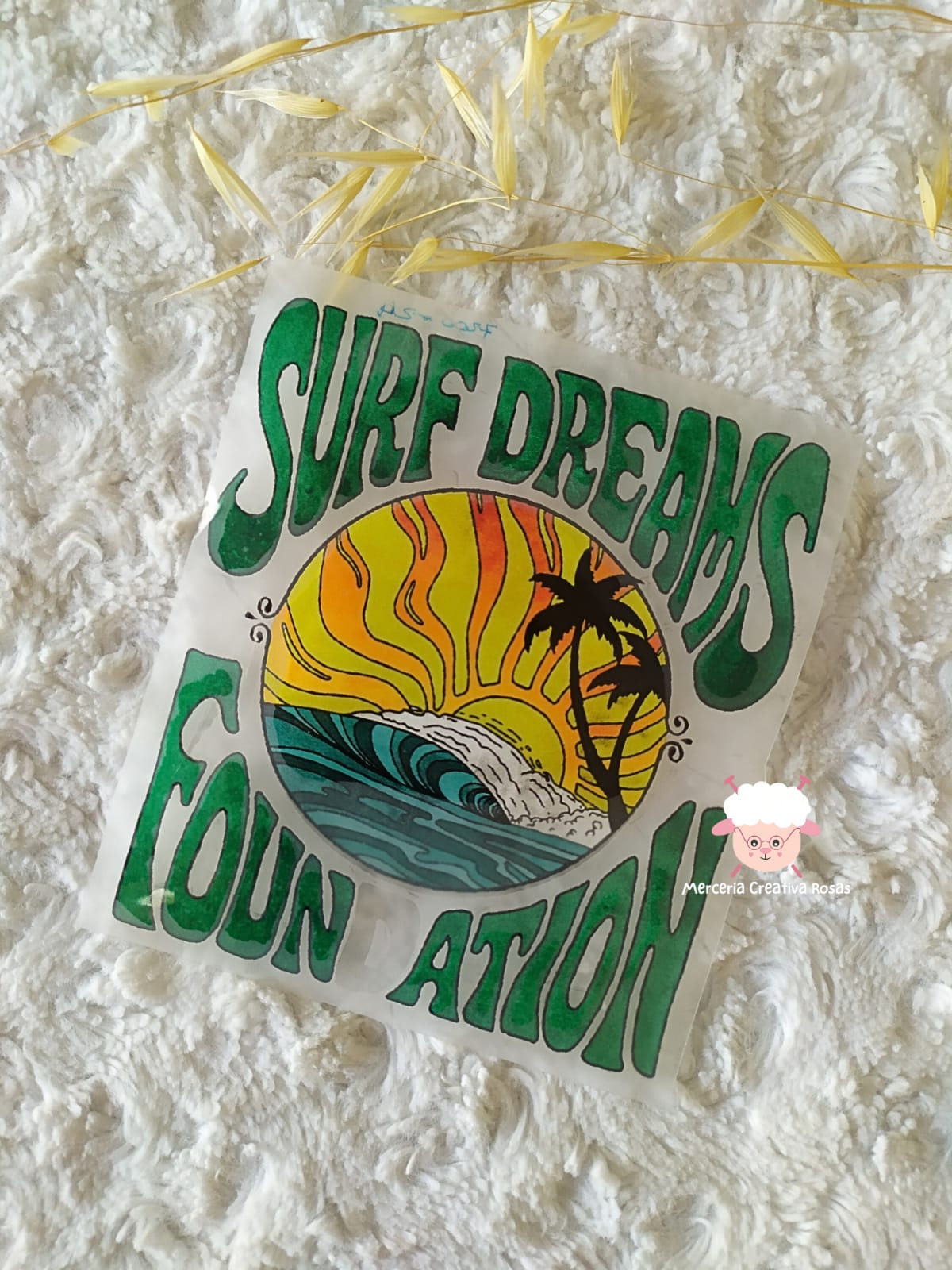 Aplique termoadhesivo surf DTF