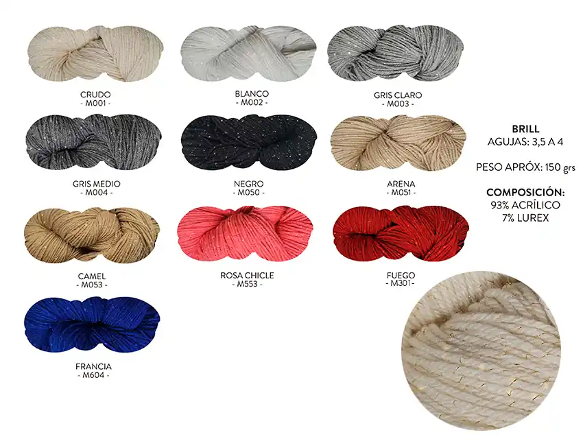 Madeja lurex mia