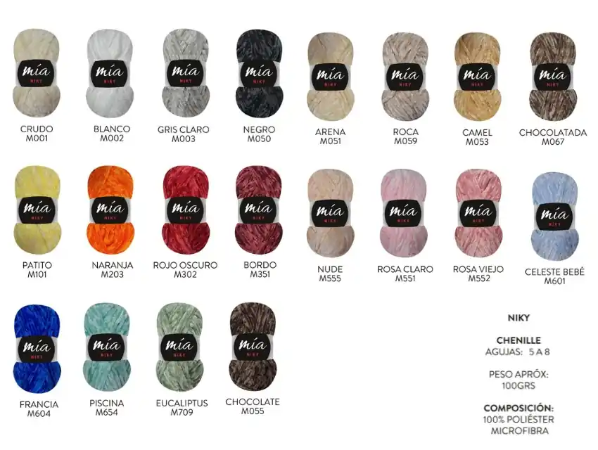 Ovillos NIKY chenille