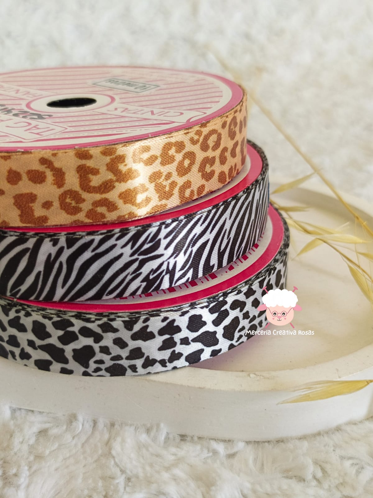 Cinta sublimada animal print 15 mm