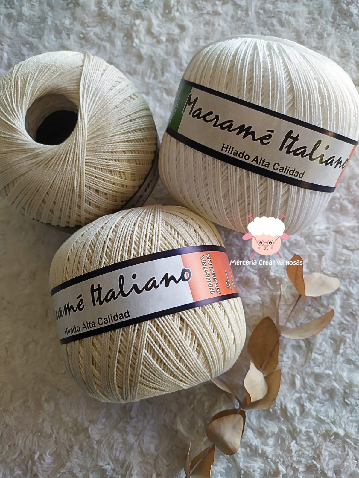 Hilo macrame mercerizado ovillo 100 g