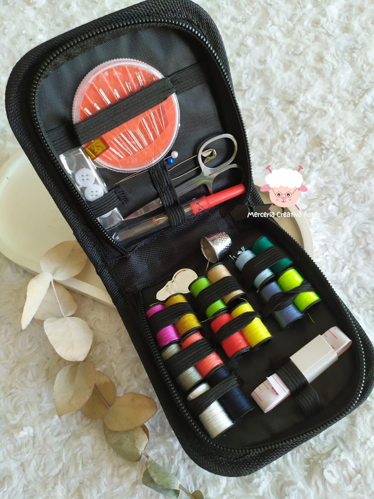 Costurero estuche kit NEGRO