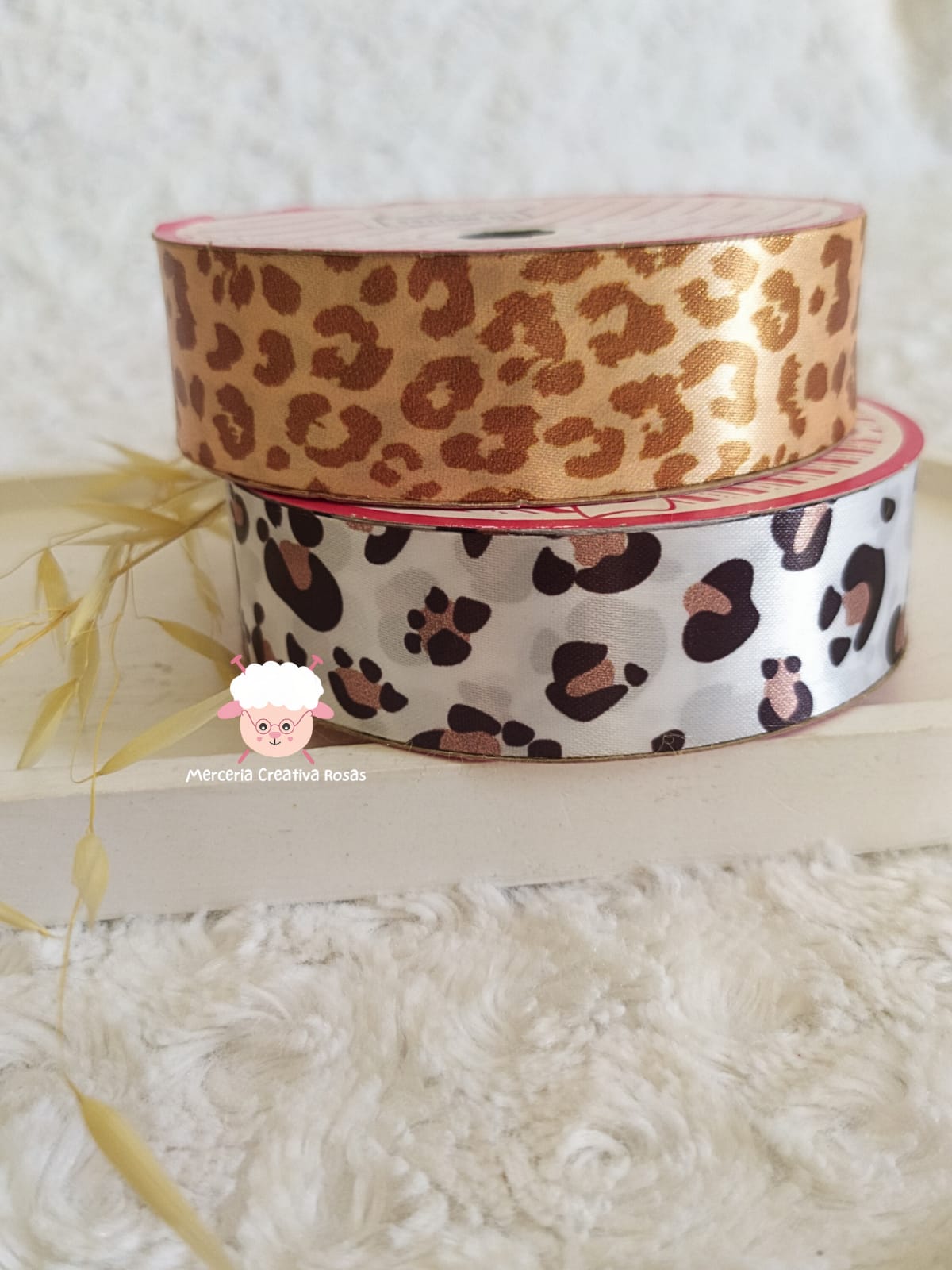 Cinta sublimada animal print 25 mm