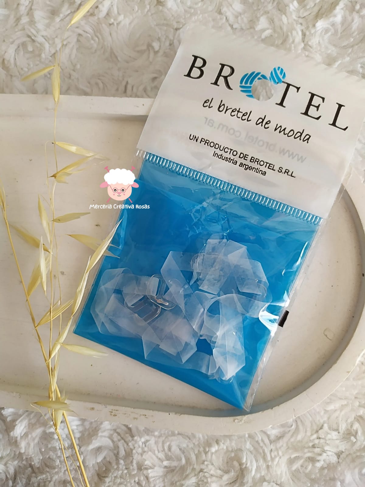 Bretel de silicona avios de plastico 6 mm