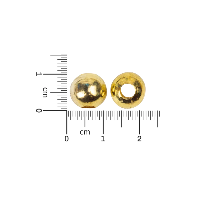Bolita metal dorada 10 mm
