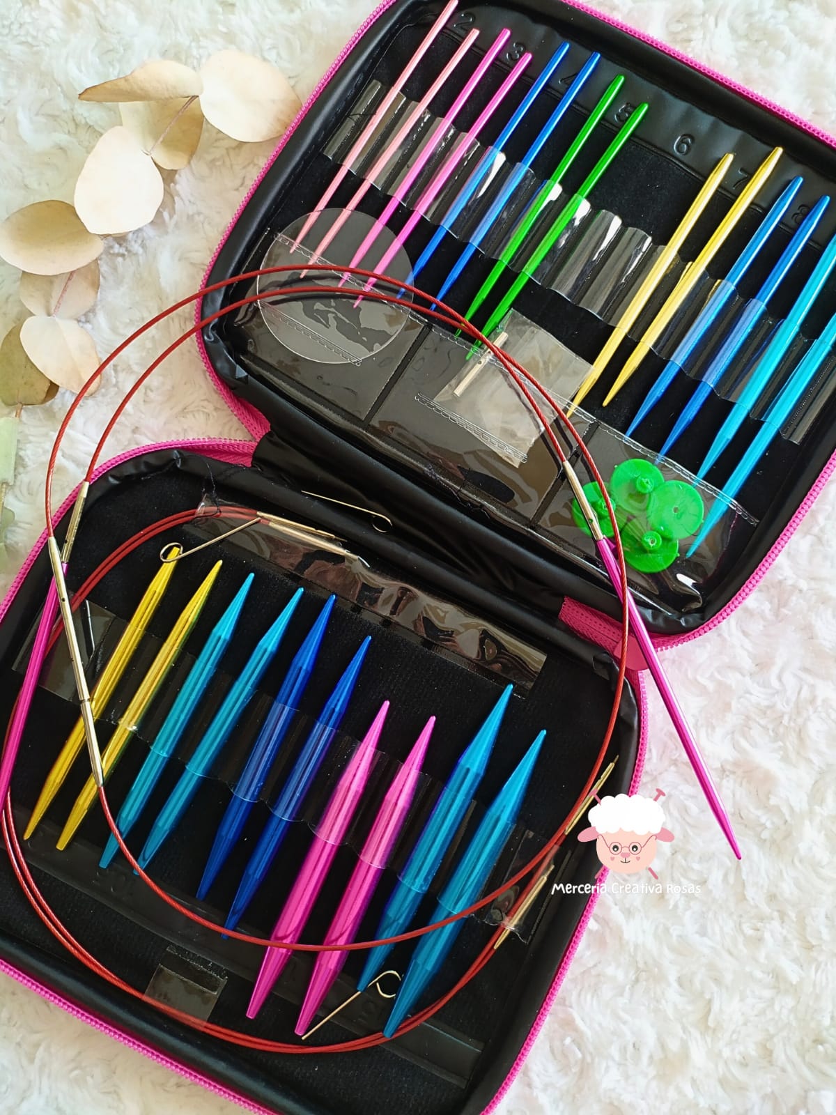 Estuche kit agujas circulares