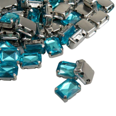 Gema engarzada rectangular 0.6x0.8 mm