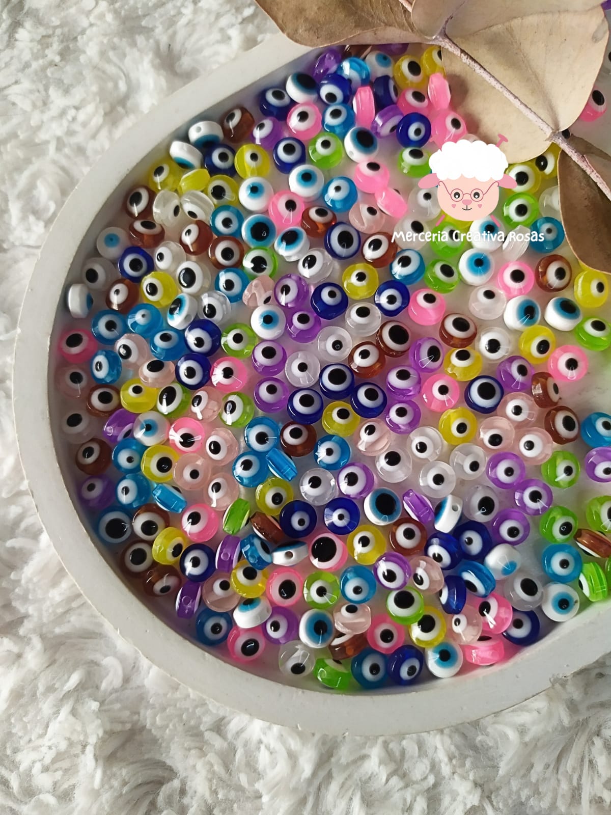 Ojo turco 6 mm multicolor