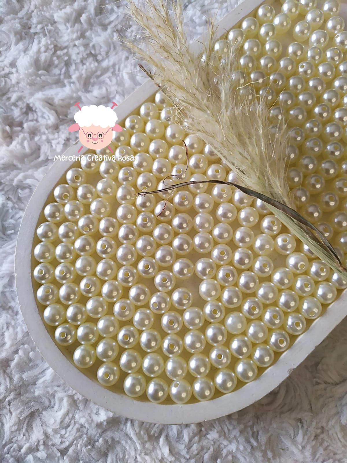 Perlas perladas 8 mm CHAMPAGNE
