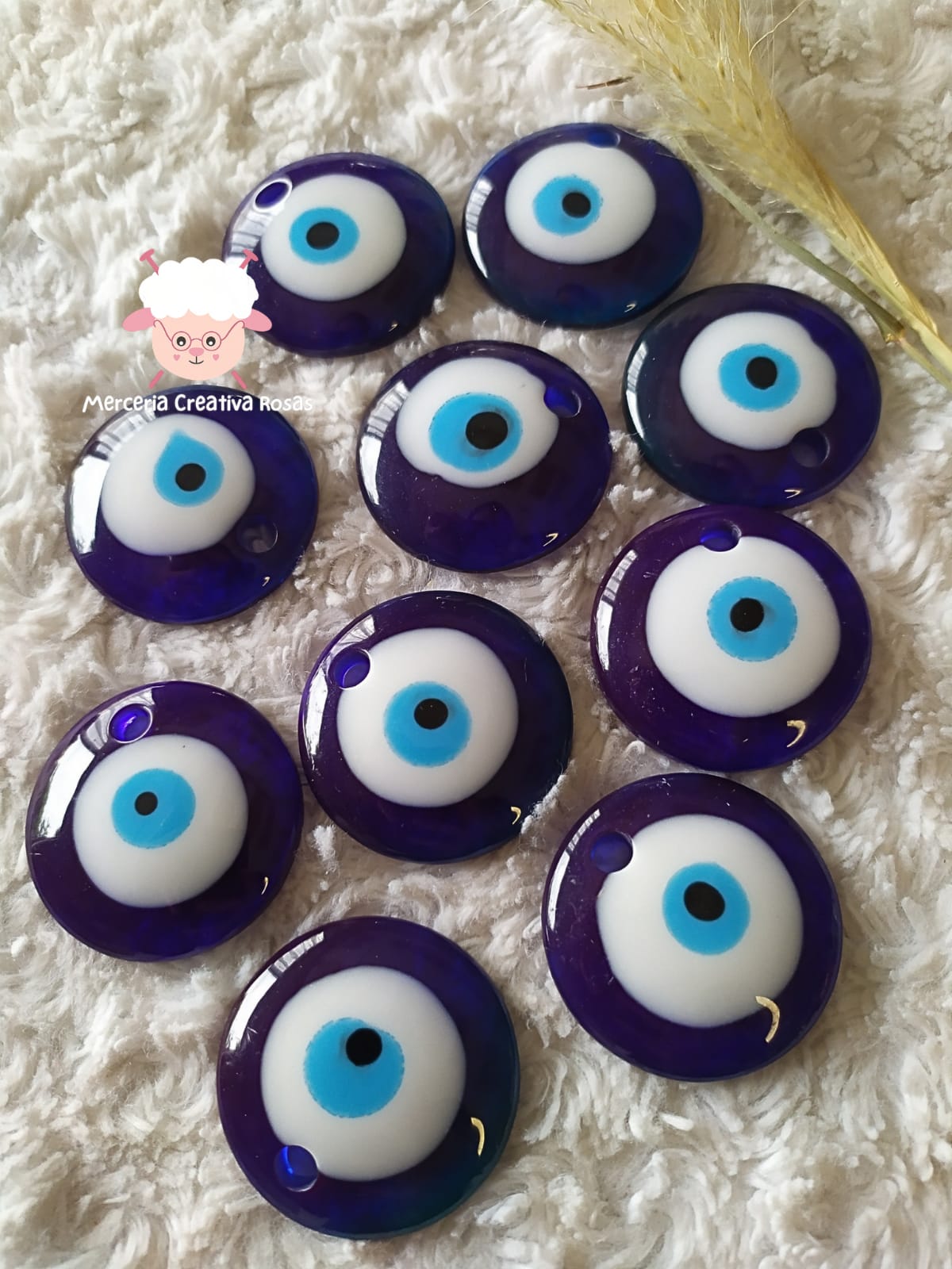 Ojo turco resina 40 mm