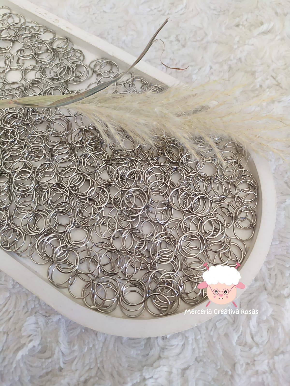 Argolla metal niquel 10 mm